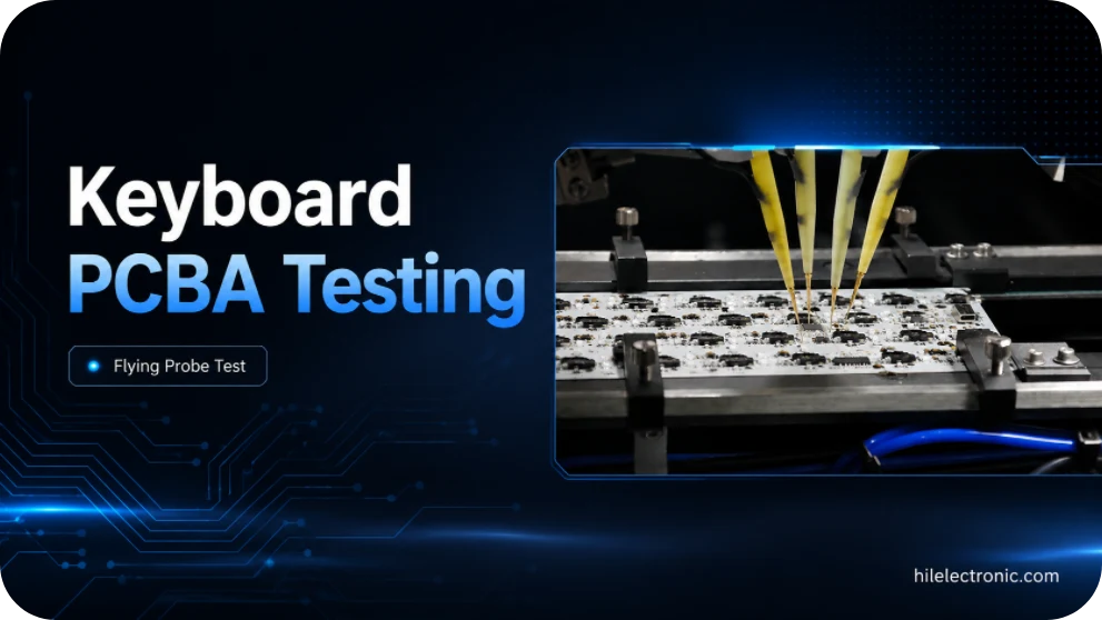 Keyboard PCB test fixture for matrix and key verification