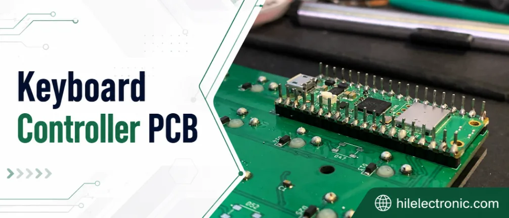 Keyboard controller PCB with MCU and USB interface