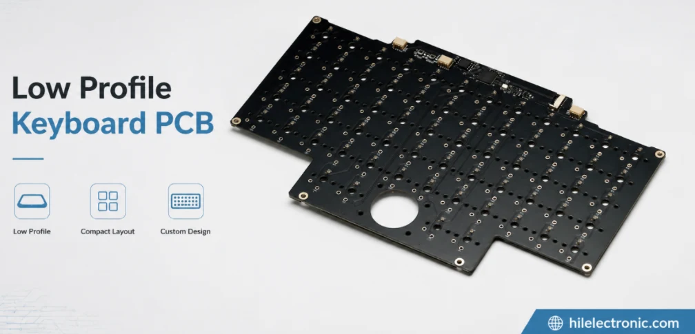 Choc keyboard PCB for slim mechanical keyboard design