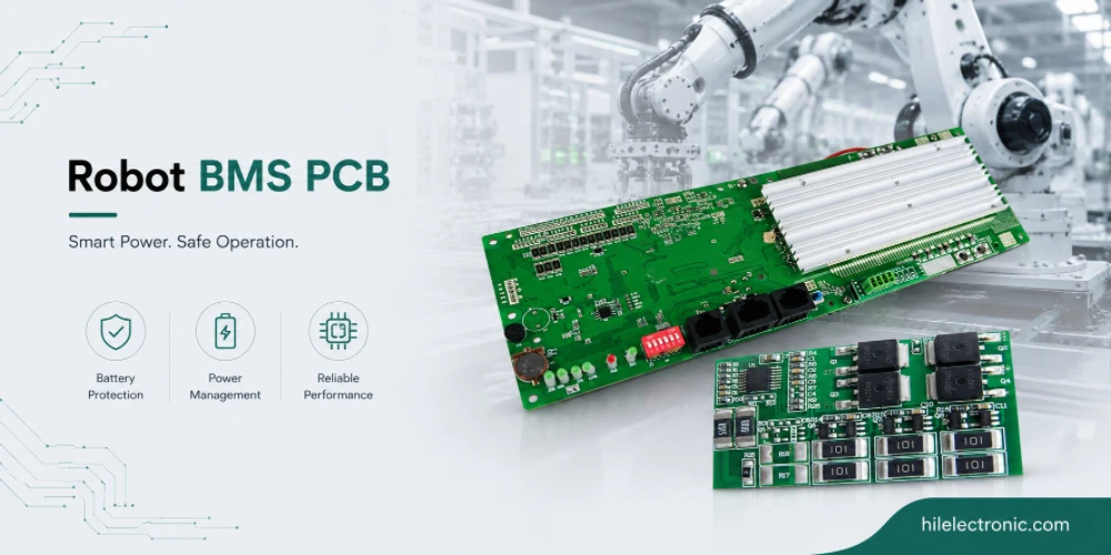 用于锂电池监控、均衡和安全的机器人电池管理系统（BMS）PCB