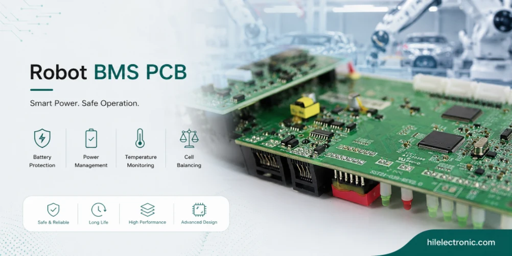 robot BMS PCBA for battery protection and production testing