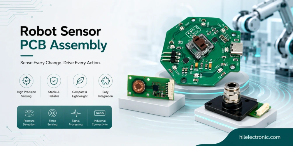 Robot Sensor PCB Assembly for Low-Noise and Calibration-Ready Boards