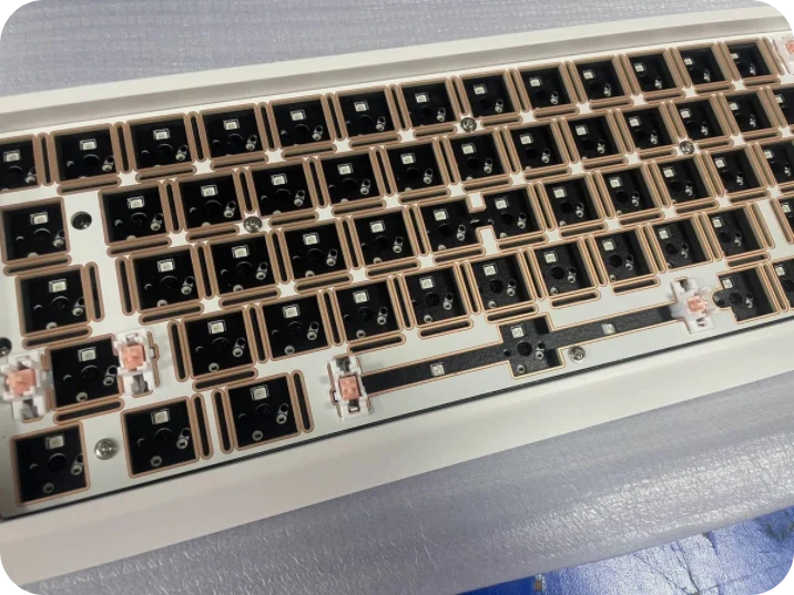 65% PCBA klawiatury mechanicznej