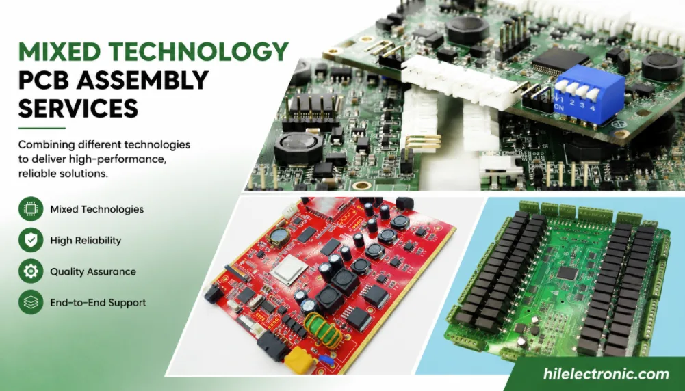 Mixed technology PCB assembly with SMT and through-hole components