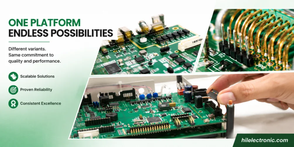 Multi-variant PCB assembly with controlled BOM and firmware options