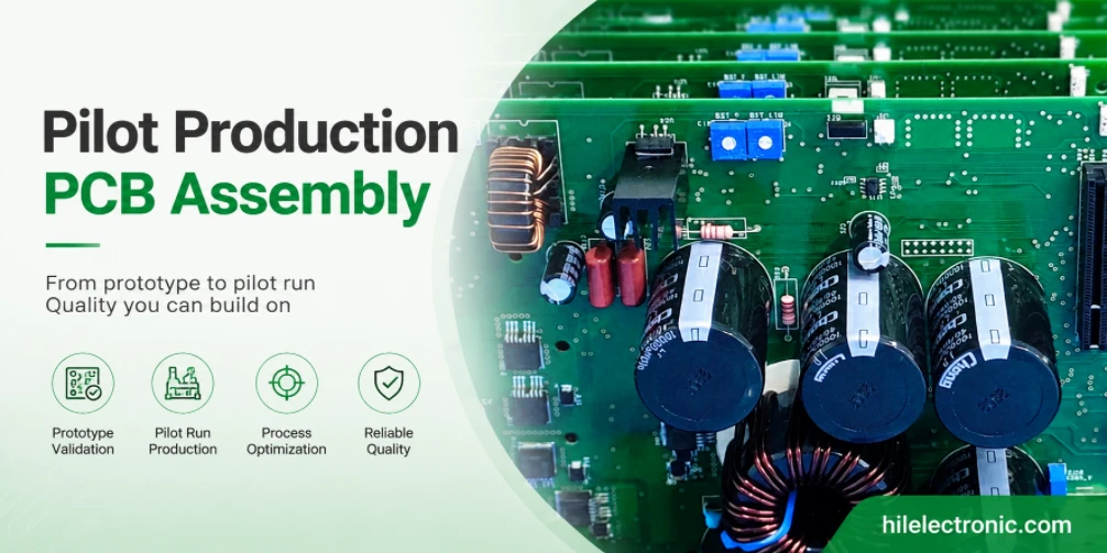 Pilot production PCBA with production-intent process controls