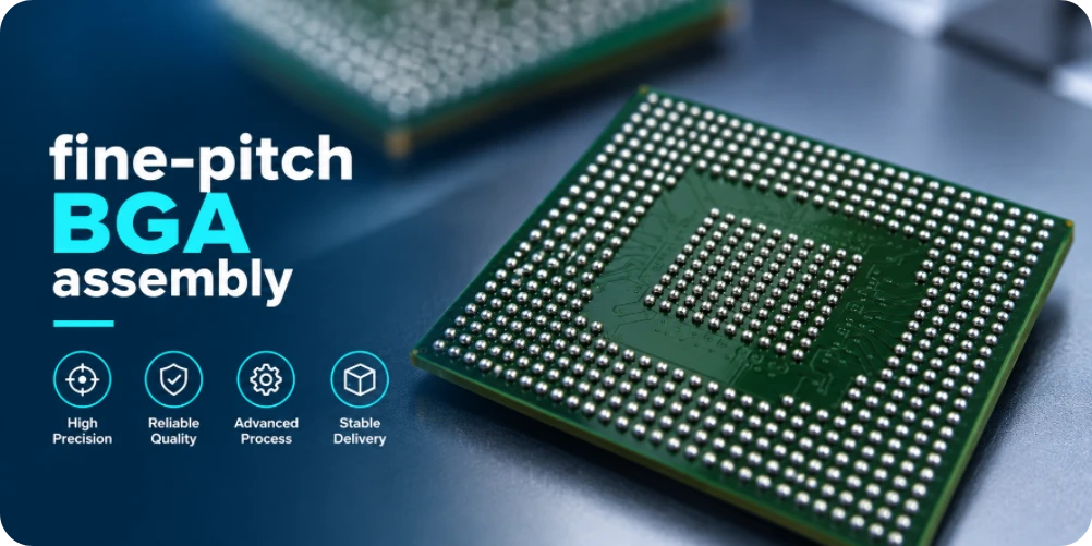 fine-pitch BGA assembly