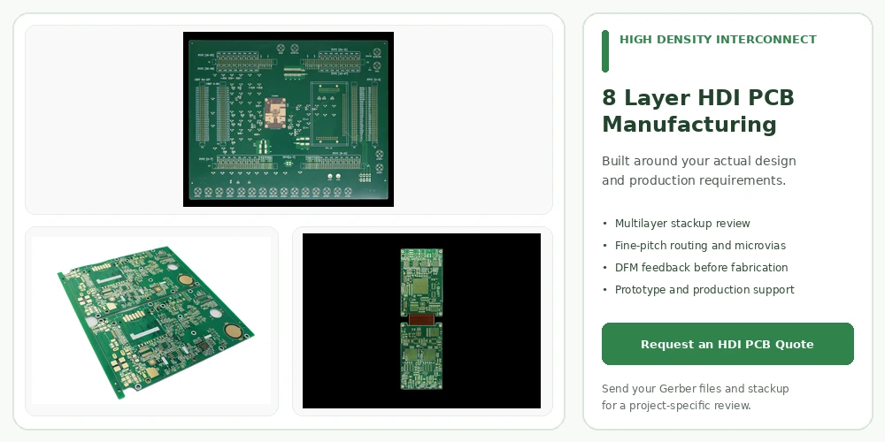 8 layer HDI PCB Manufacturing