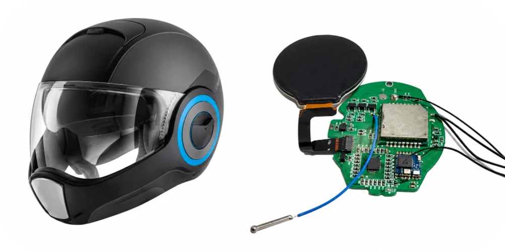 Connected Safety Helmet PCB Manufacturing & Assembly for Industrial IoT OEMs