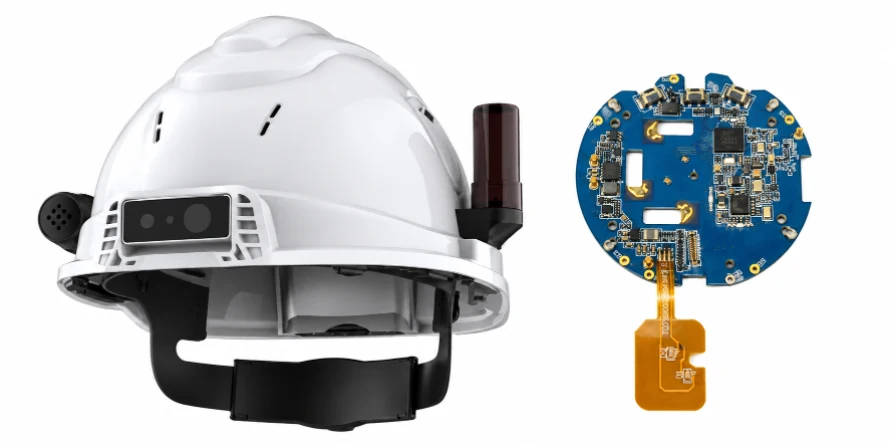 Connected Safety Helmet PCBA