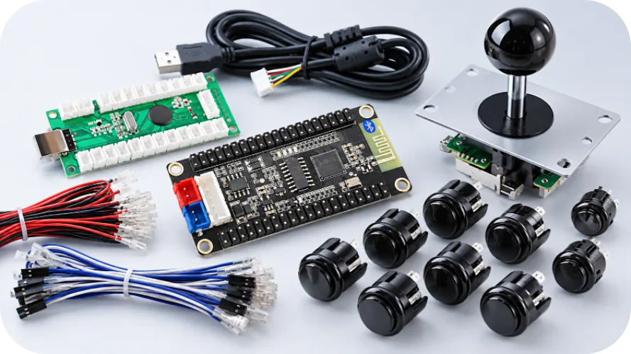 Arcade Joystick PCB Manufacturing & Assembly for Digital, Hall-Effect and Analog Control Designs