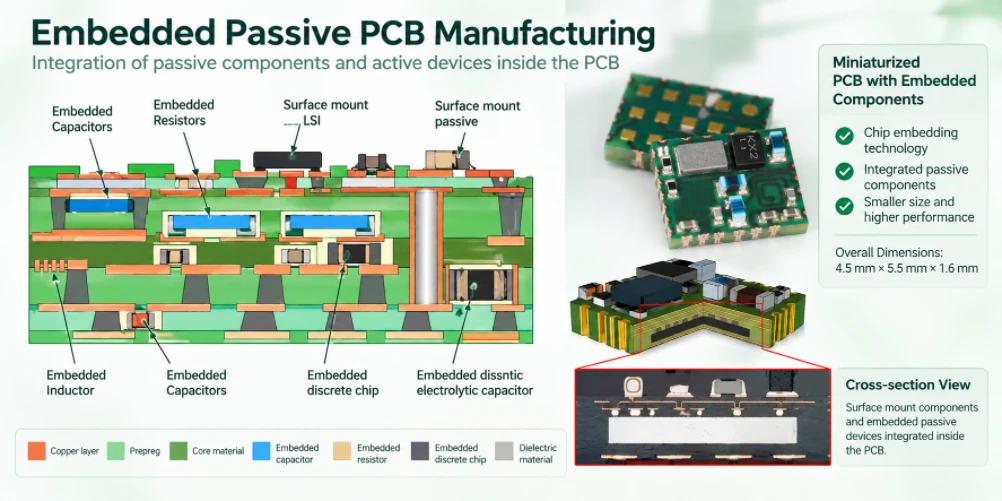 Embedded Passive PCB Manufacturing for Integrated Designs