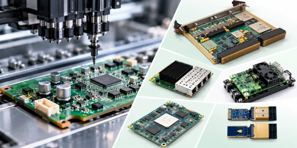 Component placement equipment and assembled circuit boards