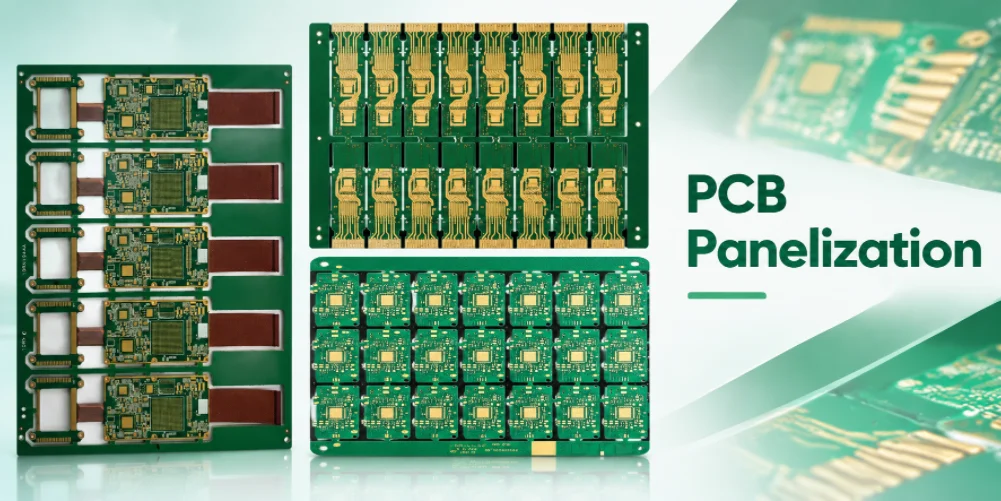 Small PCB arrays with tooling rails and repeated circuits