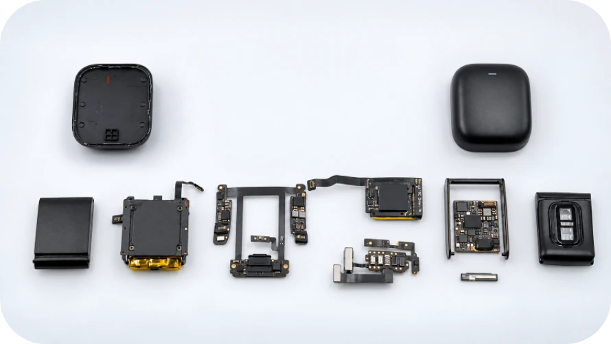 smart-bracelet-pcb-assembly-exploded-view