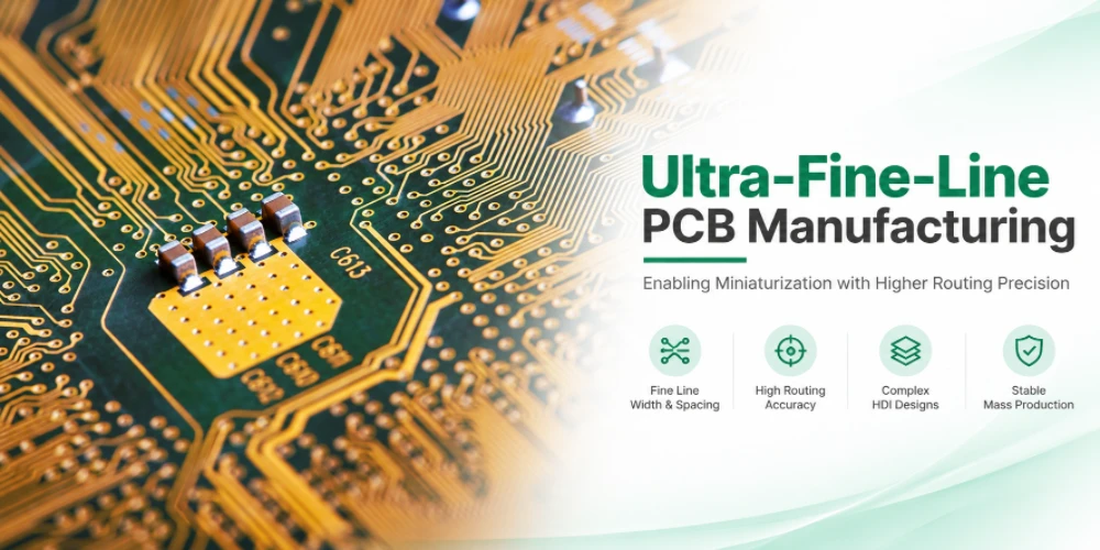 高密度PCB上的精细铜线和元件焊盘