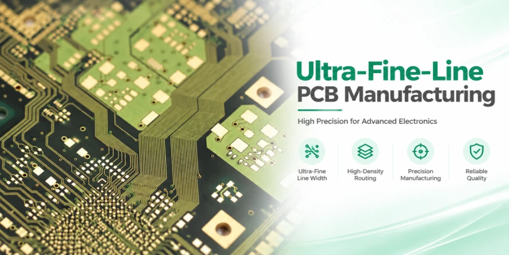 用于高密度元件布线的超精细PCB线制造